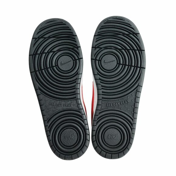 Nike Court Borough Mid 2 Sz 7Y Big Kid Shoes White Red School Sneaker CD7782-110 - Picture 9 of 14